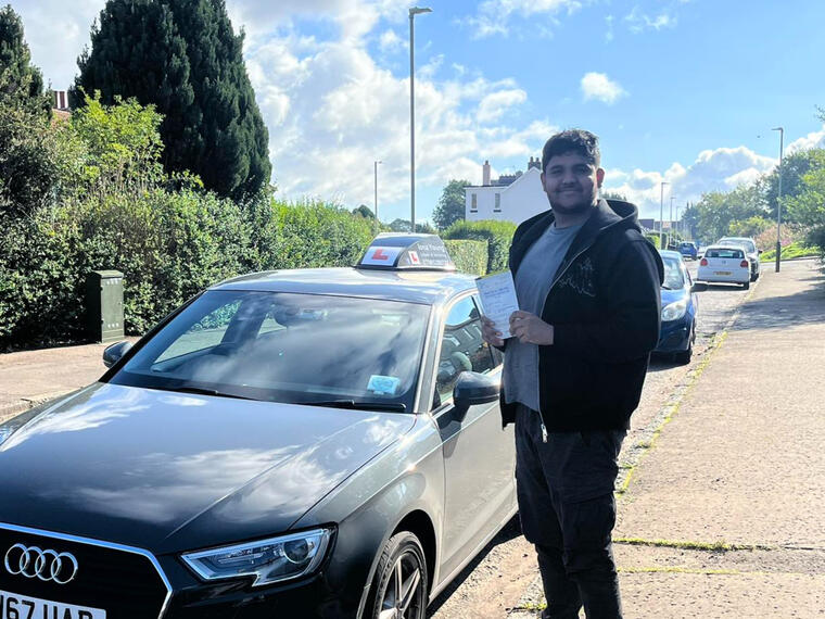 Congratulations to Ameer on passing his test last week on his first attempt in Dundee with just few driving faults - see you out on the roads 🚘